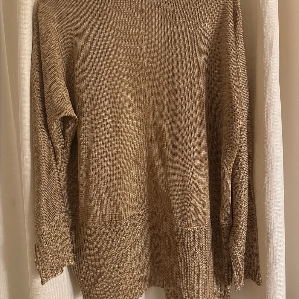 Cache Metallic Gold Cardigan - Picture 4 of 4